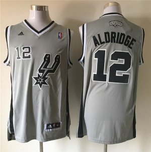 Maillot De Basket San Antonio Spurs LaMarcus Aldridge 12 Ash